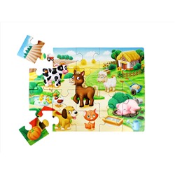Пазл First Puzzle «Кто живет в деревне» (20 элементов) Baby Toys