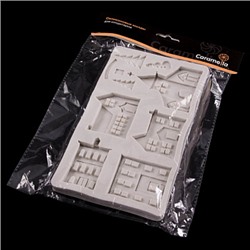 Силиконовый молд  "Новогодний городок" 19,5*11,5 см