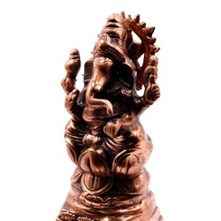 ГАНЕШ С КРУТЯЩИМСЯ НИМБОМ SIL4364 (силумин, 22 на 11 см.), 1 шт.