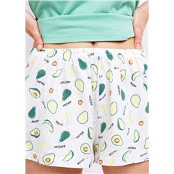 CLE LP22-955у Шорты жен. (Picnic), зелёный/св.жёлтый, Таблица размеров на женскую одежду «ЭЙС», «ТЕТ-а-ТЕТ» и «CLEVER WEAR» из трикотажа, Таблица размеров на женскую обувь