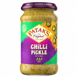 CHILLI PICKLE, Hot & Tangy, Patak's (ЧИЛИ ПИКУЛИ, Острый и Пикантный, Патакс), 283 г.