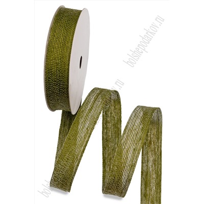 Лента джутовая 2,5 см*20 ярд (SF-1275) фисташковый №98