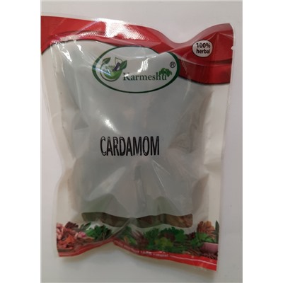 CARDAMOM, Karmeshu (КАРДАМОН ЧЁРНЫЙ ЦЕЛЫЙ, Кармешу), ПАКЕТ 75 г. - СРОК ГОДНОСТИ ДО 31 МАРТА 2025 ГОДА
