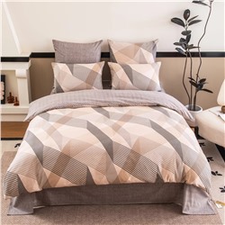 Комплект постельного белья Люкс Сатин 100% хлопок на резинке AR373