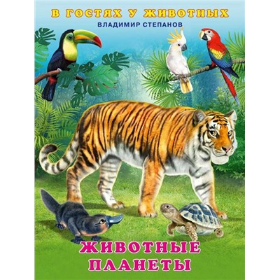 Кн. В гостях у животных. В.Степанов Животные планеты 16 цв.стр. 21,5*16,2см  27759