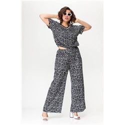 Karina deLux М-1087 черно-белый, Брюки,  Джемпер