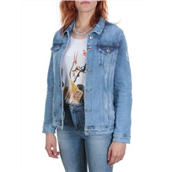 TB105 BLUE Куртка джинсовая женская (95% хлопок, 5% стрейч) размер S - 42/44 российский