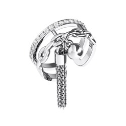 Кольцо из серебра куб.циркон., ЗК0121658