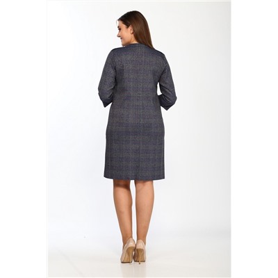 Lady Style Classic 1465 синий_клетка, Платье