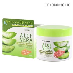 FOODAHOLIC Крем д/лица очищ.с экстр.алоэ  Aloe Vera Cleansing Cream 300мл АКЦИЯ! СКИДКА 50%