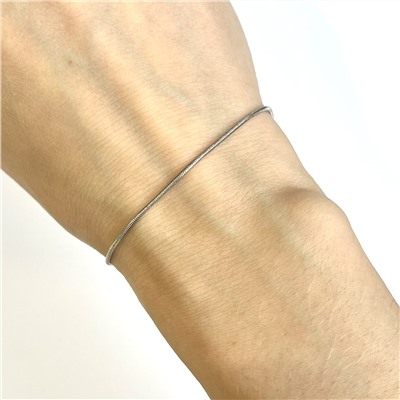 Цепочка на руку (серебристая, металл, 18 см.), 1 шт.