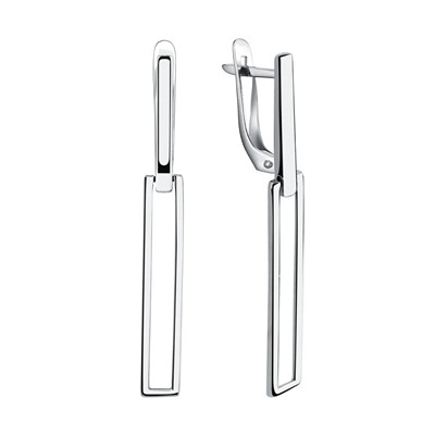 Серьги из серебра без вставки, Л-11766