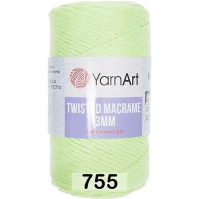 Пряжа Yarnart Macrame Twisted 3 Mm