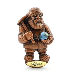 Магнит с самоцветами "Дед с киркой" 60*95мм