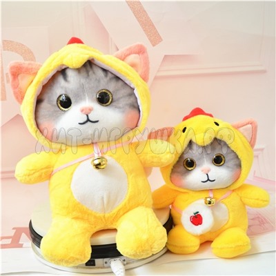Мягкая игрушка Котик в костюме 30 см в ассортименте catk30, catk30