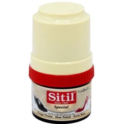 SITIL Крем-блеск д/обуви  (с губкой) 60мл Бесцветный