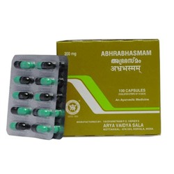 ABHRABHASMAM Capsule, Kottakkal (АБХРАБХАСМАМ (Абхрак Бхасма) капсулы, Коттаккал), 100 капс.