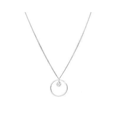Колье из серебра куб.циркон., Ю-55055р