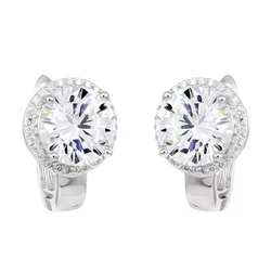Серьги из серебра куб.циркон., МЦВ1046