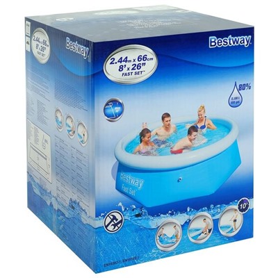 Бассейн Bestway Fast Set 6+ 244*66см / коробка 57265/1228967