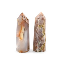 Кристалл из агата сакура "Карандаш" 33*32*119мм 185-186г