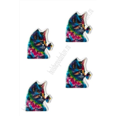 Кабошон-вырубка "Кошечка" 2,8*3,2 см (10 шт) SF-5915, №4