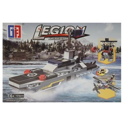 Конструктор Legion 3в1 Катер 128дет. 19*13см / коробка 123-283