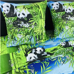Детское постельное белье бязь Дружные панды