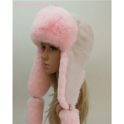 Норд кролик/песец Ушанка женская (56-58)