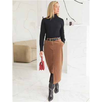 Водолазка тонкой вязки из хлопка с нейлоном