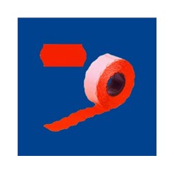Этикет лента 26*12 Волна Красная (200/10)