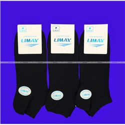 LIMAX носки мужские укороченные арт. 61072 ЧЕРНЫЕ