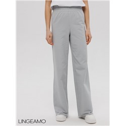 Женские брюки - палаццо из футера 2-х нитки Lingeamo серебристый КБ-26 (61)