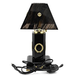 Светильник из обсидиана "Эксклюзив" 168*168*315мм