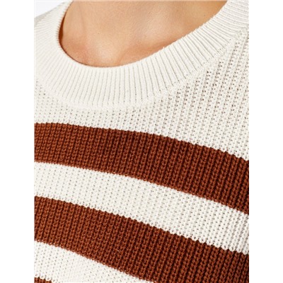 Джемпер крупной вязки из хлопка