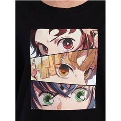 Футболка "Глаза" черный