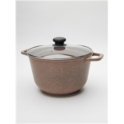 Кастрюля из литого алюминия со стеклянной крышкой, 5л (6шт)