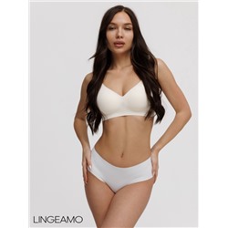 Бесшовные трусы слипы-макси с широкими боковыми элементами Lingeamo белый ВР-02 (1)