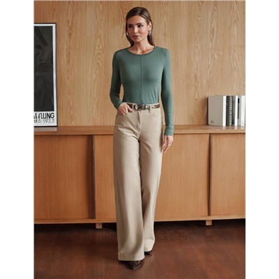 Брюки из эластичного микро-вельвета