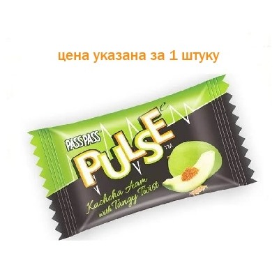 Pulse KACHCHA AAM with Tangy Twist (Леденцы ЗЕЛЁНЫЙ МАНГО С СОЛЬЮ), 1 шт. (3,8г.)