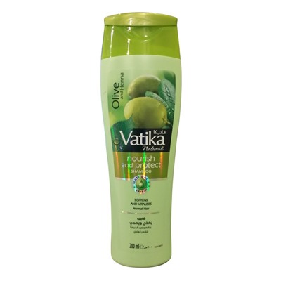 Vatika OLIVE AND HENNA Nourish And Protect Shampoo, Dabur (Ватика ОЛИВКА И ХНА Шампунь ПИТАНИЕ И ЗАЩИТА для нормальных волос, Дабур), 200 мл.