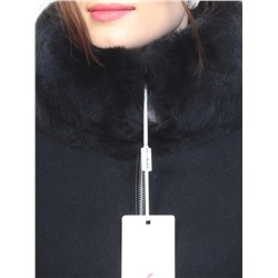 9056 Пальто зимнее женское (холлофайбер,натуральный мех бобра) размер 42