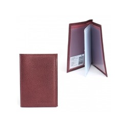 Обложка для автодокументов Croco-АВ-100 н/к,  бордо металлик (232)  237571