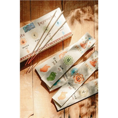 Natural Incense Sticks PANCHA TATWA, 5 Elements (НАБОР натуральных благовоний ПАНЧА ТАТВА, ПЯТЬ ЭЛЕМЕНТОВ), упаковка 5 шт.