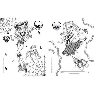 Monster High. Наклейки и раскраски