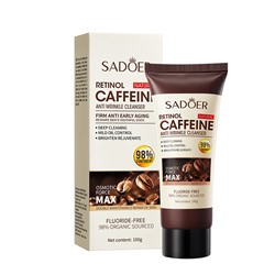 Обновляющая пенка для умывания с ретинолом и кофеином SADOER, 100 гр.