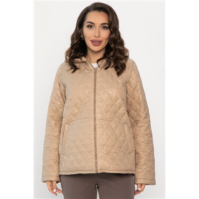 Куртка демисезонная стеганая (бежевая) Б14362-25М