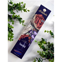 SANDAL Premium Incense Sticks, Bestofindia (САНДАЛ премиальные благовония, Бэстофиндия), 70 г. (20 палочек + подставка в подарок)