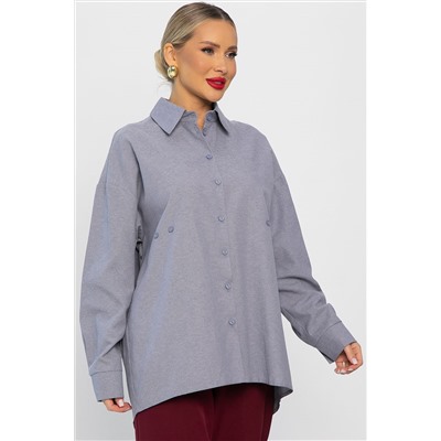 Рубашка Свободное падение (серая) Б14193-5М