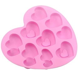 Форма силиконовая «Магия сердец», 9 ячеек